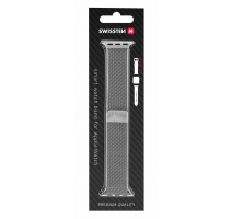 SWISSTEN ŘEMÍNEK PRO APPLE WATCH MILÁNSKÝ TAH 42-44 mm STŘÍBRNÝ obrázek