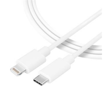 Tactical Smooth Thread Cable USB-C/Lightning 1m White obrázek