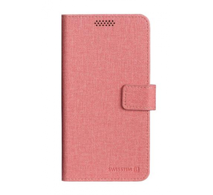 POUZDRO SWISSTEN LIBRO UNI BOOK XL RŮŽOVÉ (158 x 80 mm)