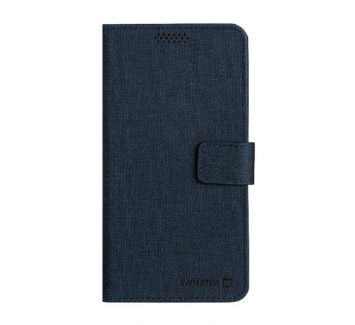 POUZDRO SWISSTEN LIBRO UNI BOOK L TMAVĚ MODRÉ (148 x 71 mm)