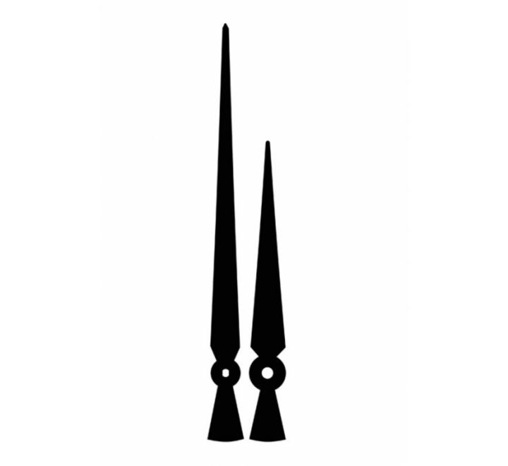 Ručky kovové pár - černé