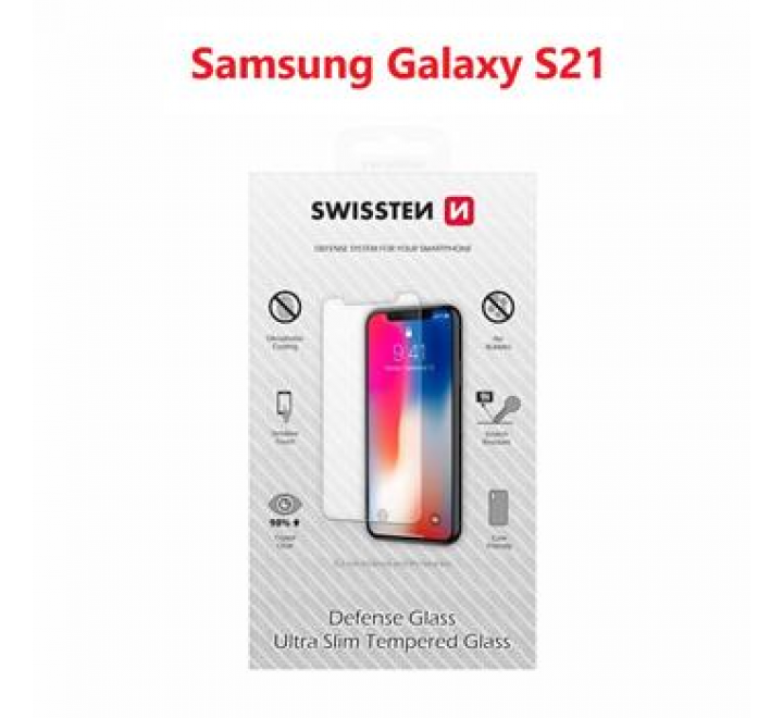 OCHRANNÉ TEMPEROVANÉ SKLO SWISSTEN SAMSUNG GALAXY S21 RE 2,5D