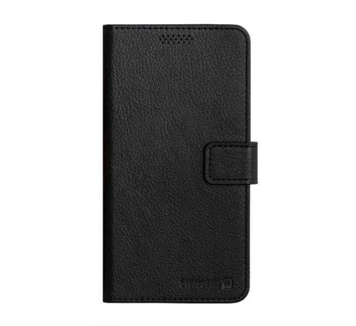 POUZDRO SWISSTEN LIBRO UNI BOOK XXL ČERNÁ KOŽENKA (170 x 83 mm)