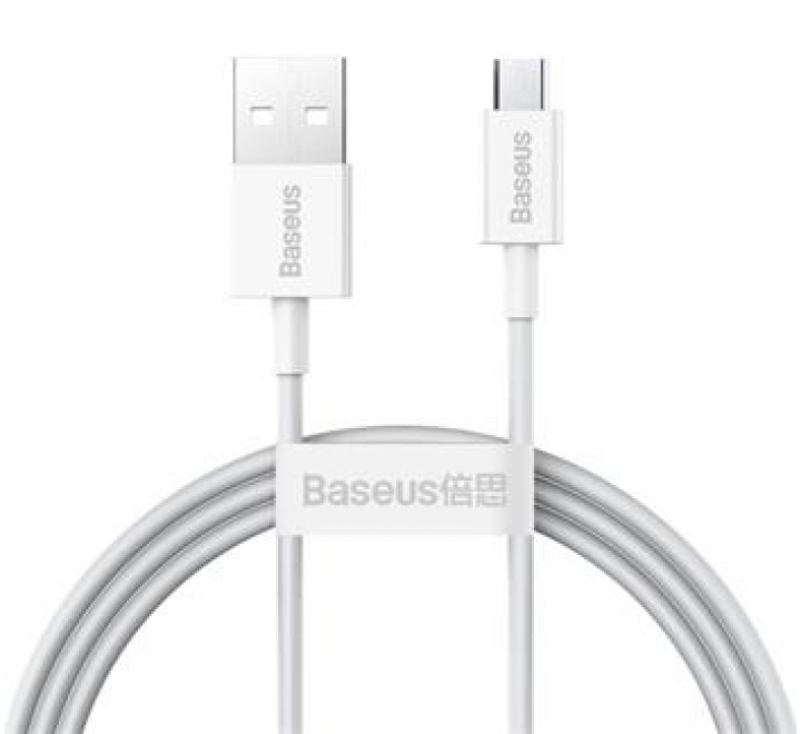 Baseus CAMYS-02 Superior Fast Charging Datový Kabel MicroUSB 2A 1m White