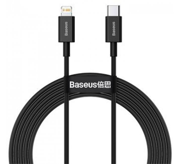 Baseus CATLYS-C01 Superior Fast Charging Datový Kabel USB-C to Lightning 20W 2m Black