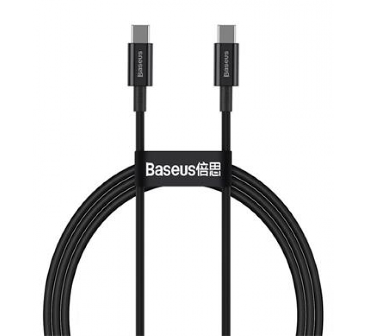 Baseus CATYS-C01 Superior Fast Charging Datový Kabel USB-C - USB-C 100W 2m Black