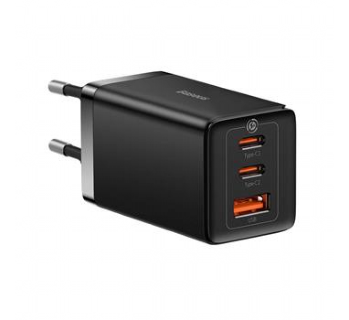 Baseus CCGP120201 GaN5 Pro Quick Nabíječka USB-A + 2x USB-C 65W Black