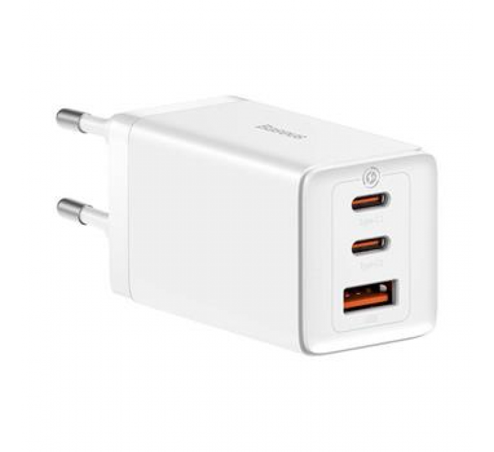 Baseus CCGP120202 GaN5 Pro Quick Nabíječka USB + 2x USB-C 65W White