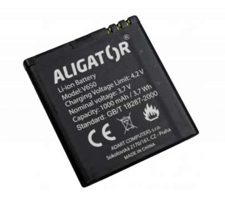 Baterie Aligátor V650, Li-Ion 1000 mAh Li-Ion