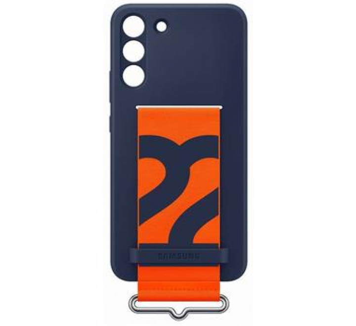 EF-GS906TNE Samsung Silikonový Kryt vč Popruhu pro Galaxy S22+ Navy (Pošk. Balení)