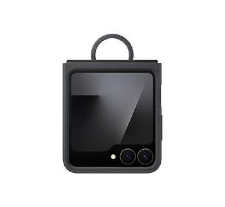 EF-PF741TBE Samsung Silikonový Kryt s Kroužkem pro Galaxy Z Flip 7 FE Black