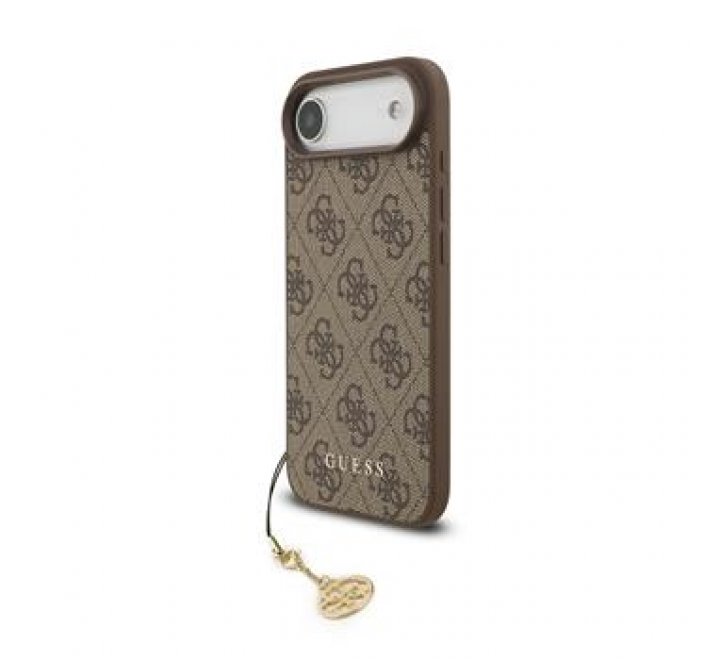 Guess 4G Charm Zadní Kryt pro iPhone 17 Air Tone on Tone Brown