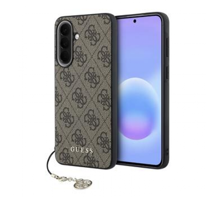 Guess 4G Charm Zadní Kryt pro Samsung Galaxy A57 Brown