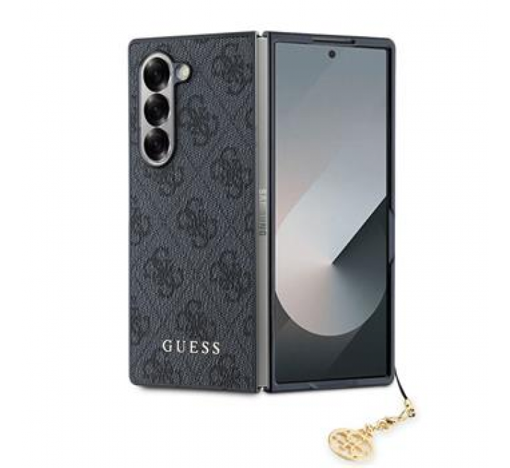 Guess 4G Charm Zadní Kryt pro Samsung Galaxy Z Fold 6 Grey