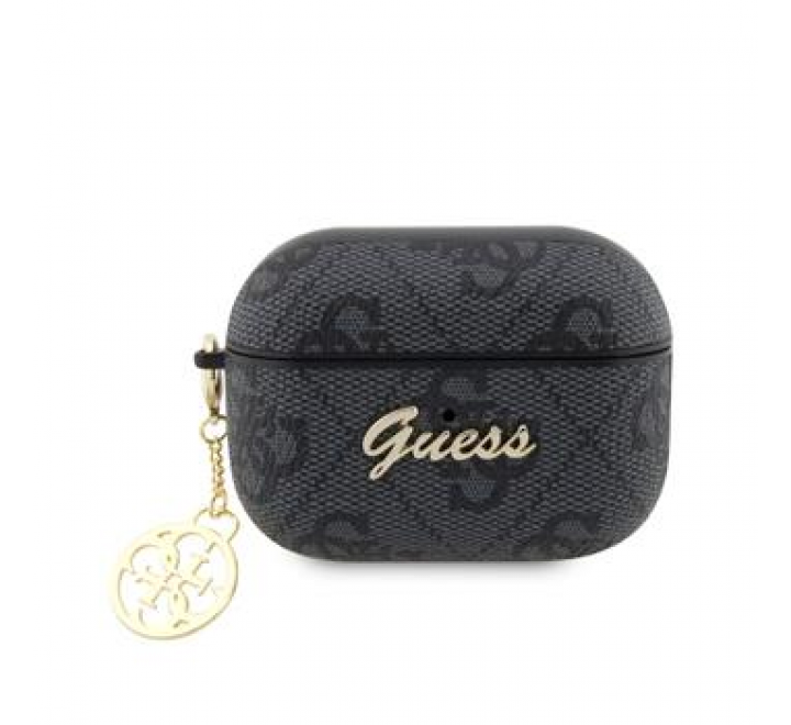 Guess 4G Script PC/PU Charms Pouzdro pro AirPods Pro 2 Grey