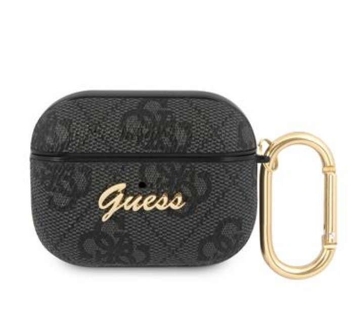 Guess 4G Script PC/PU Pouzdro pro Airpods Pro Grey