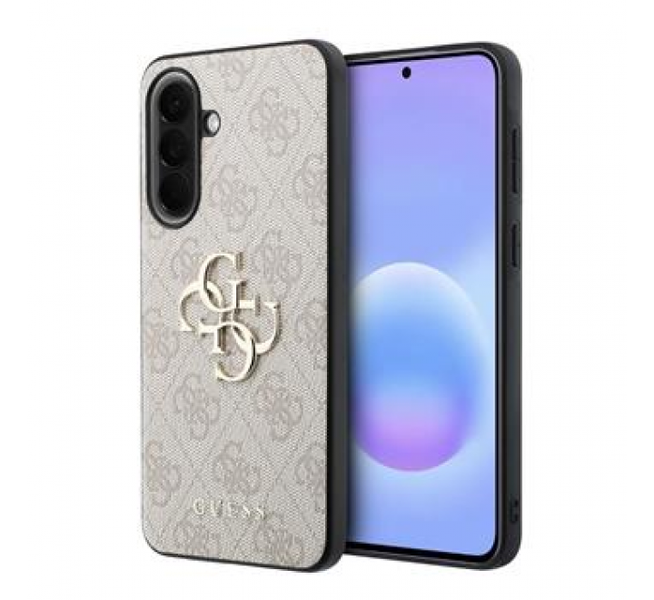 Guess PU 4G Metal Logo Zadní Kryt pro Samsung Galaxy A57 Pink