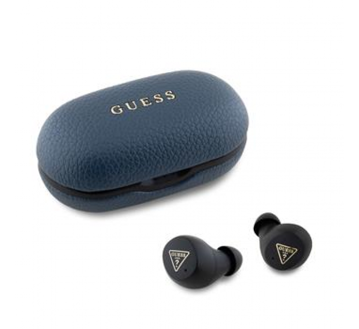 Guess PU Grained ENC TWS Bezdrátová Sluchátka Blue