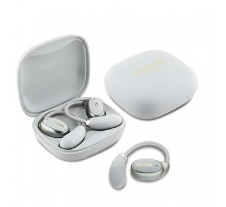 Guess Satin Classic Logo OWS Bezdrátová Sluchátka Beige