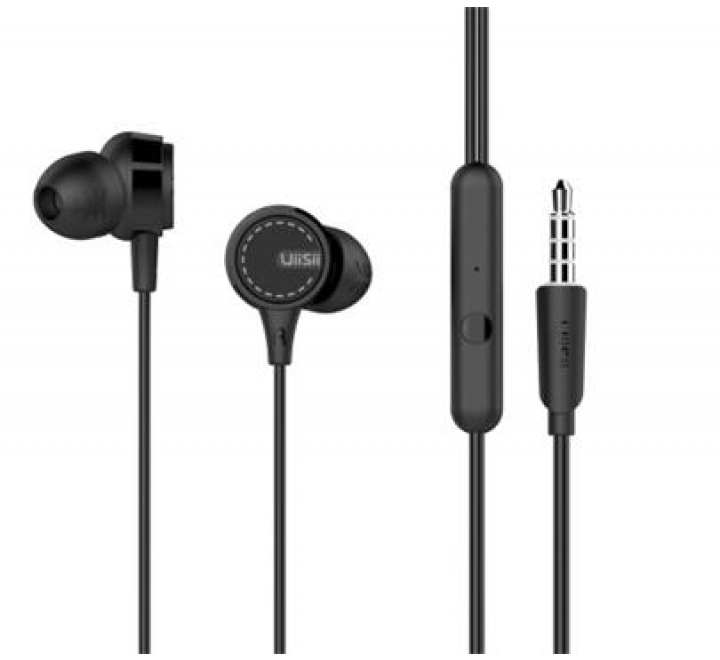 HF, sluchátka UiiSii U8 stereo, Premium Sound Hi-Fi, jack 3,5mm, černá