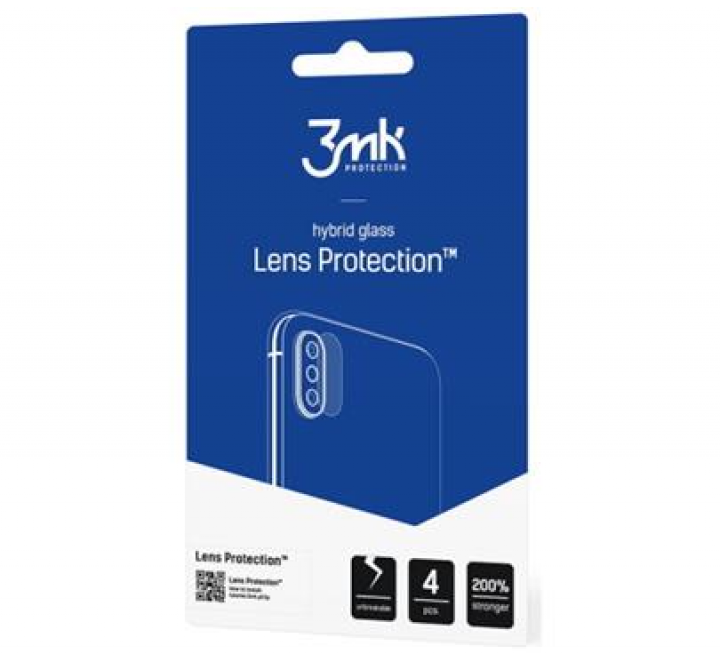 Hybridní sklo 3mk Lens ochrana kamery pro Apple iPhone 12 mini (4ks)