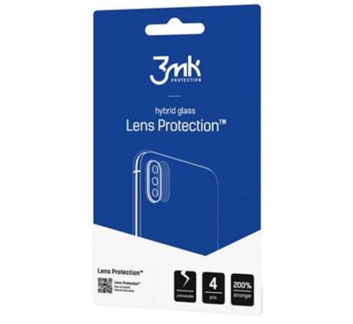 Hybridní sklo 3mk Lens ochrana kamery pro Samsung Galaxy A52 4G/5G  4ks