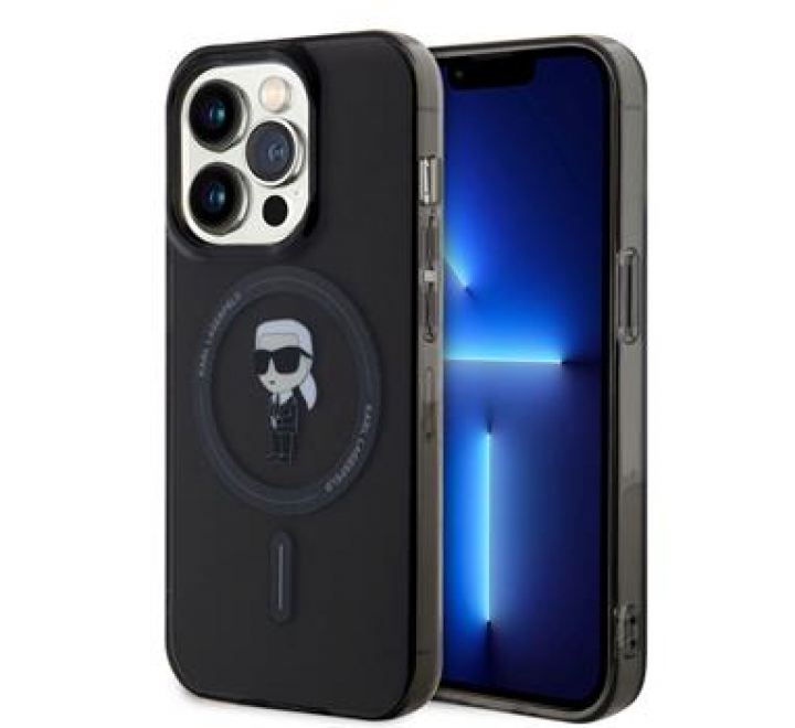 Karl Lagerfeld IML Ikonik MagSafe Zadní Kryt pro iPhone 15 Pro Black