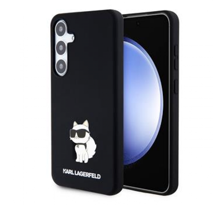 Karl Lagerfeld Liquid Silicone Choupette NFT Zadní Kryt pro Samsung Galaxy S24+ Black