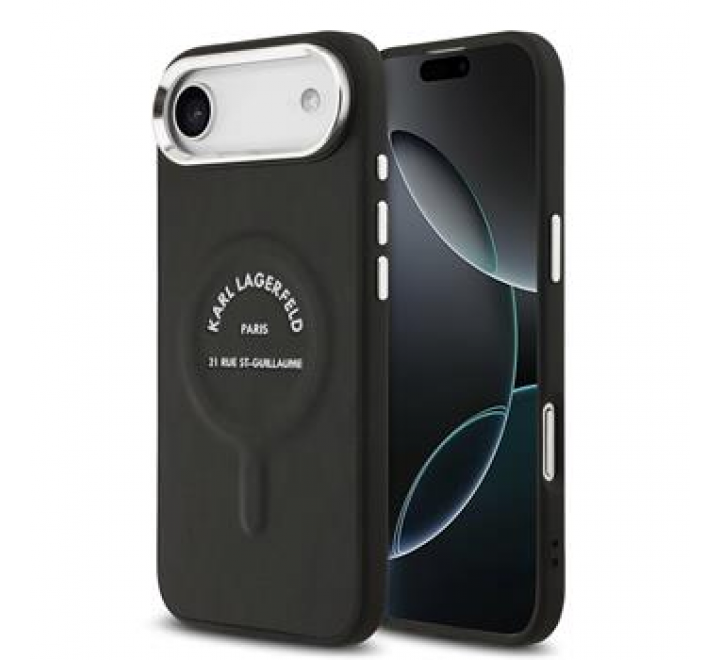 Karl Lagerfeld PU RSG Logo MagSafe Zadní Kryt pro iPhone 17 Air Black