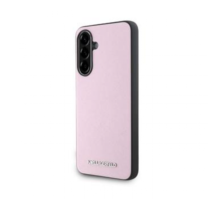 Karl Lagerfeld PU Saffiano Metal Logo Zadní Kryt pro Samsung Galaxy A56 Pink