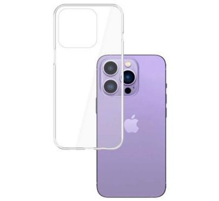 Kryt ochranný 3mk Clear Case pro Apple iPhone 14 Pro, čirý