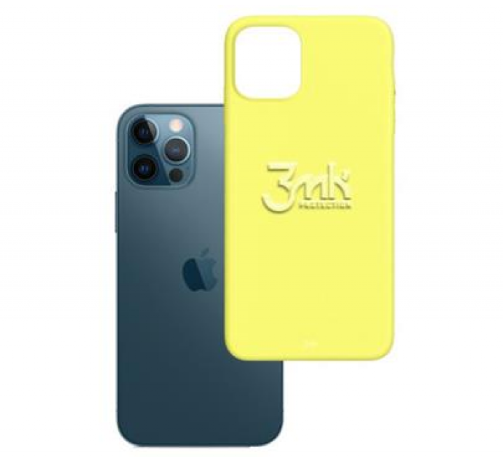 Kryt ochranný 3mk Matt Case pro Apple iPhone 12, 12 Pro, lime