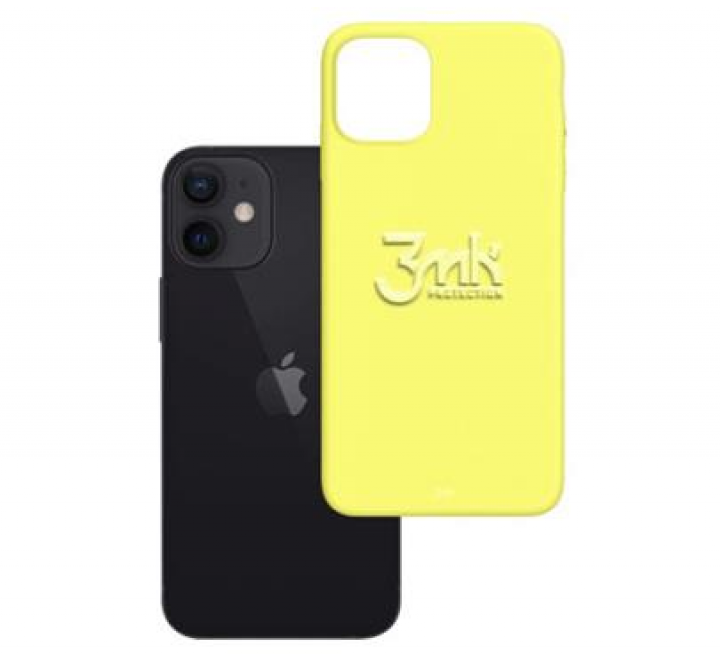Kryt ochranný 3mk Matt Case pro Apple iPhone 12 mini, lime