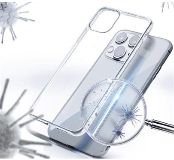Kryt ochranný Forcell AntiBacterial pro Apple iPhone 12 Pro Max transaprent
