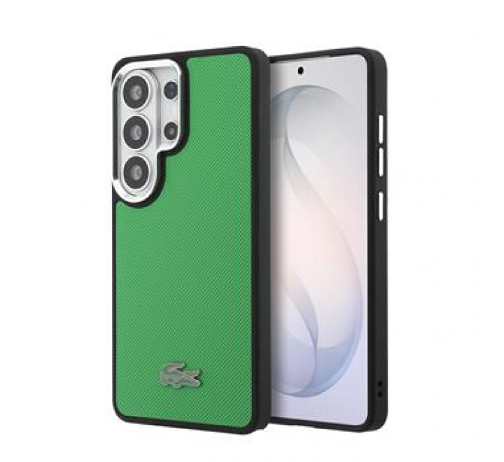 Lacoste Petit Pique Metal Logo Magnetic Zadní Kryt pro Samsung Galaxy S26 Ultra Estragon Green