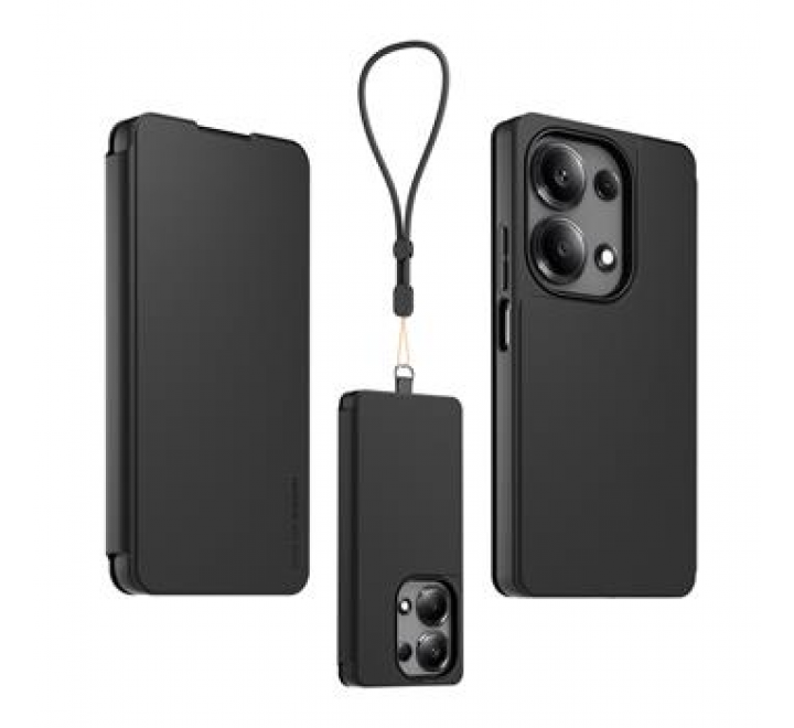 Made for Xiaomi Book Pouzdro s Poutkem pro Xiaomi Redmi Note 13 Pro 4G Black