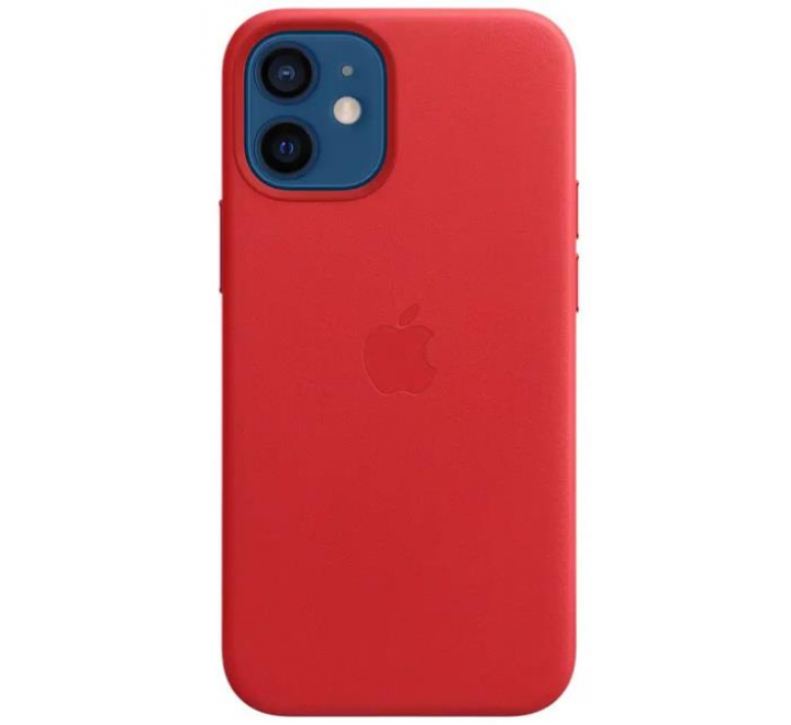MHK73ZM/A Apple Kožený Kryt vč. MagSafe pro iPhone 12 mini Red