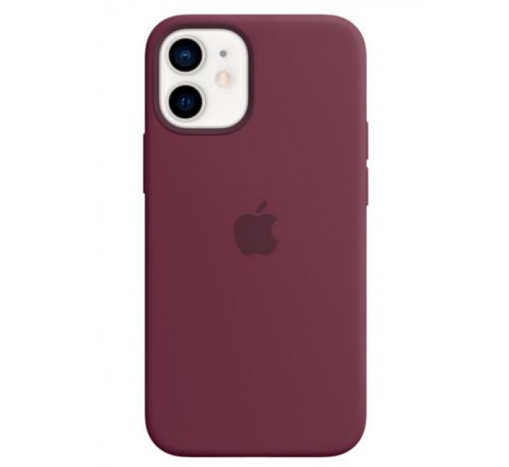 MHKQ3ZM/A Apple Silikonový Kryt vč. MagSafe pro iPhone 12 Mini Plum (Pošk. Balení)