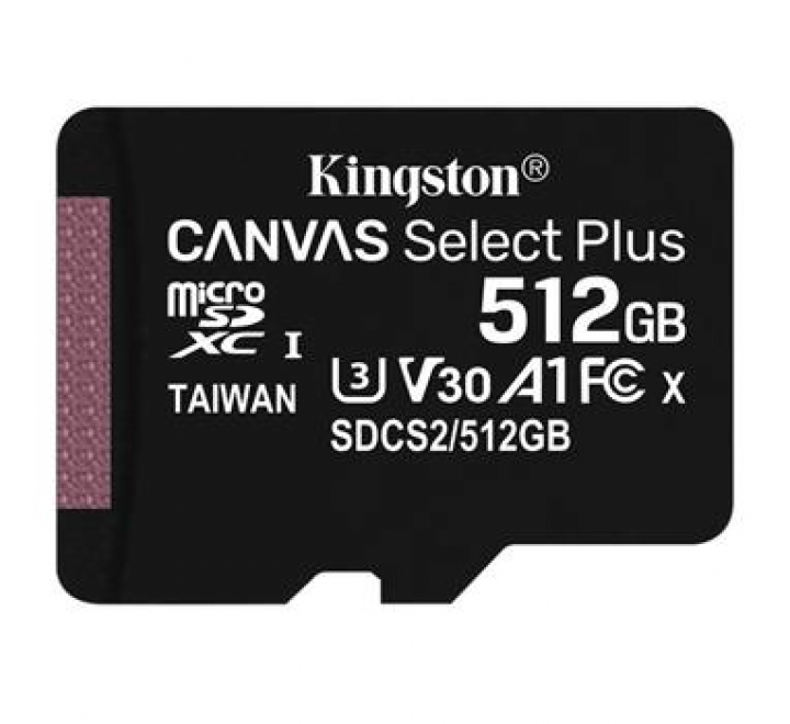 microSDXC 512GB Kingston Canvas Select Plus Class 10