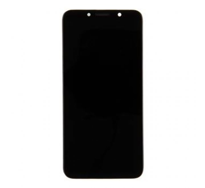 Motorola E6 Play LCD Display + Dotyková Deska + Přední Kryt Black (Service Pack)