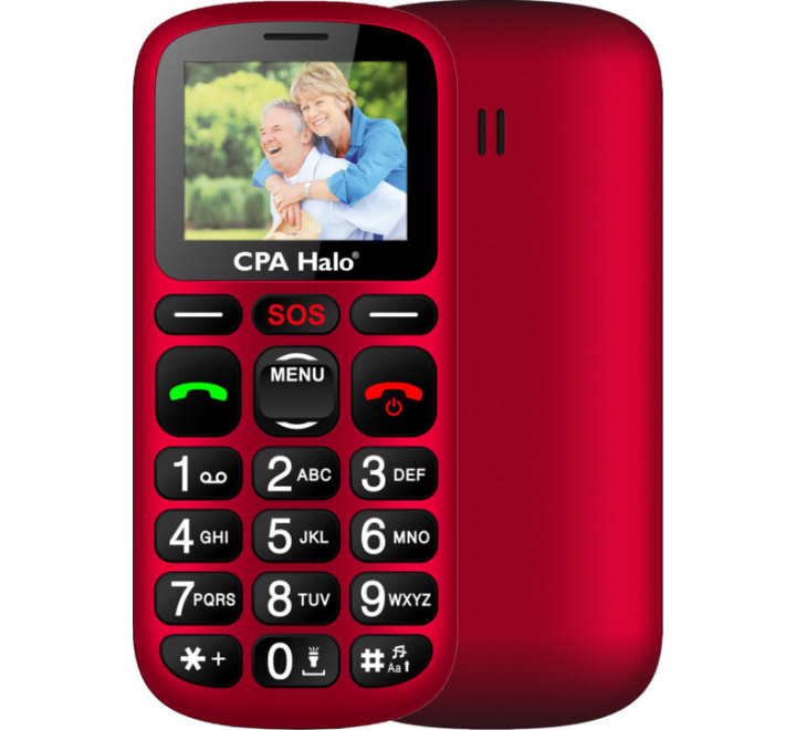 myPhone SENIOR - CPA Halo 16, Red / červená