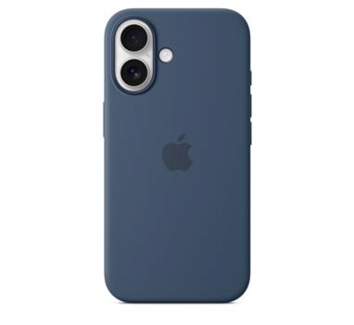 MYY23ZM/A Apple Silikonový Kryt vč. Magsafe pro iPhone 16 Denim