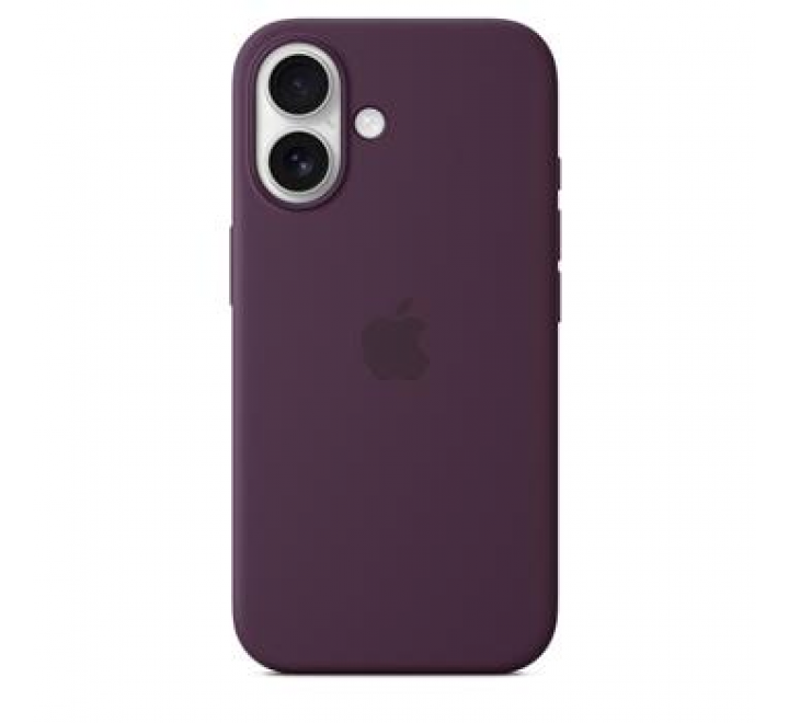 MYY43ZM/A Apple Silikonový Kryt vč. Magsafe pro iPhone 16 Plum (Pošk. Balení)
