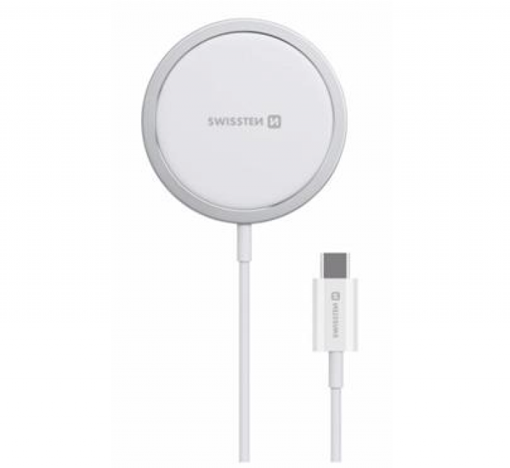 Nabíjecí podložka SWISSTEN MagStick pro iPhone (kompatibilní s MagSafe)