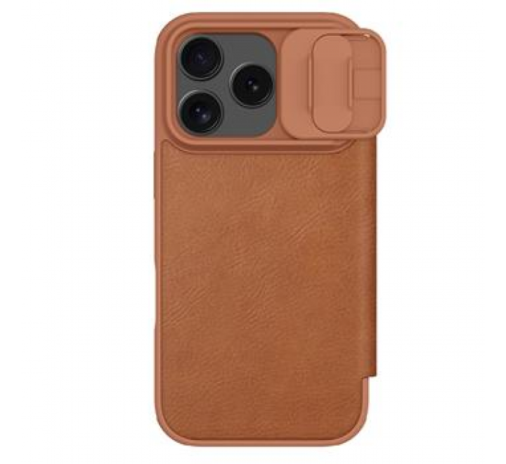 Nillkin Qin Book PRO Pouzdro pro Apple iPhone 17 Pro Brown