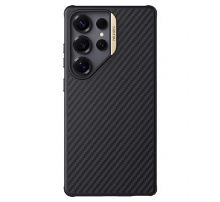 Nillkin Synthetic Fiber PRO Magnetic Zadní Kryt pro Samsung Galaxy S25 Ultra Gold