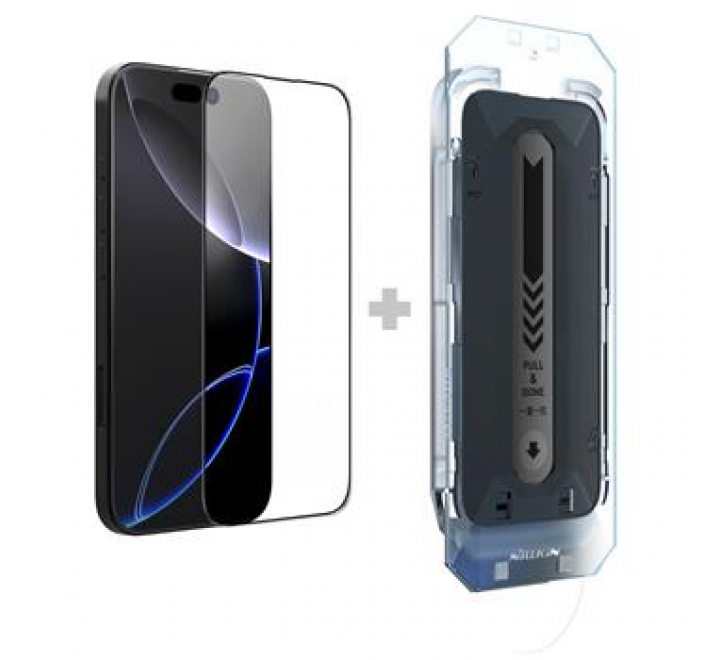 Nillkin Tvrzené Sklo 2.5D CP+ PRO Black pro Apple iPhone 16 Pro Max (s aplikátorem)