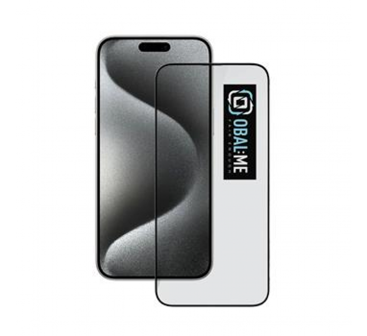 OBAL:ME 5D Tvrzené Sklo pro Apple iPhone 15 Pro Max Black