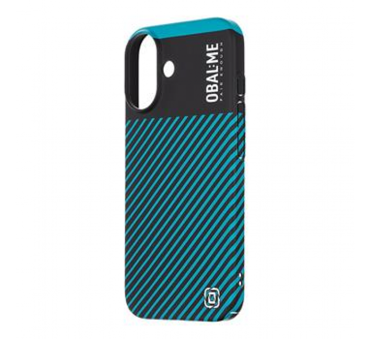 OBAL:ME Flossy Stripes Kryt pro Apple iPhone 16 Black/Teal