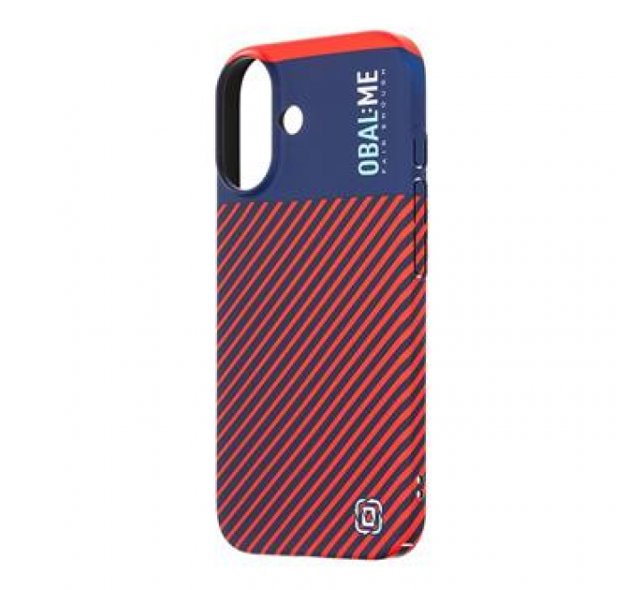 OBAL:ME Flossy Stripes Kryt pro Apple iPhone 16 Blue/Red